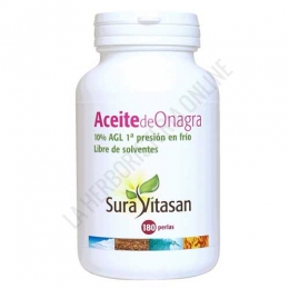 Aceite de Onagra de cultivo orgánico 500 mg. Sura Vitasan 180 perlas