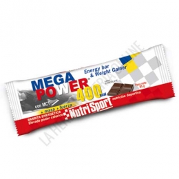 Barrita Mega Power 400 Kcal. Nutrisport sabor chocolate 85 gr.