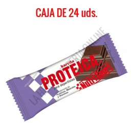 Caja 24 barritas Proteicas Nutrisport sabor chocolate 46 gr.