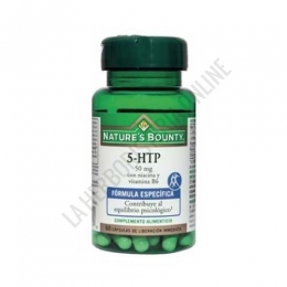 5-HTP 50 mg. con niacina y vitamina B6 Natures Bounty 60 cápsulas