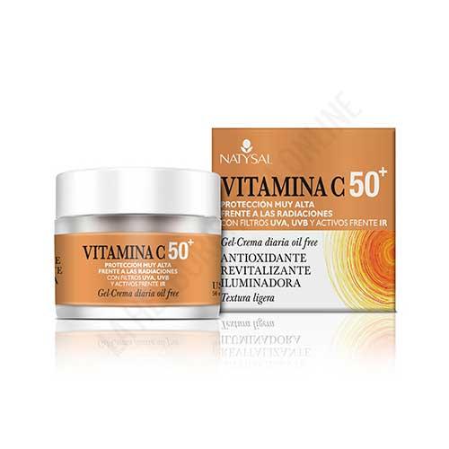 Gel Crema facial Vitamina con protección 50+ Natysal 50 ml. | NATYSAL Herbolario Online, Productos de Herboristería
