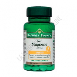Magnesio 250 mg. Natures Bounty 100 comprimidos
