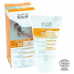 Crema Solar Corporal mineral con Color SPF30 Eco Cosmetics 75 ml.