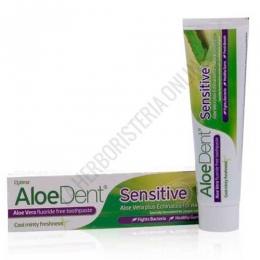 Dentífrico natural de Aloe Vera sin flúor Aloedent Sensitive 100 ml.