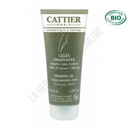 Gel drenante reafirmante y tonificante Cattier 200 ml.