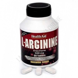 L-Arginina en forma libre 500 mg. Health Aid 60 comprimidos