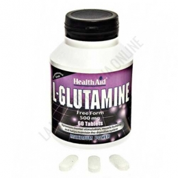 L-Glutamina en forma libre 500 mg. Health Aid 60 comprimidos