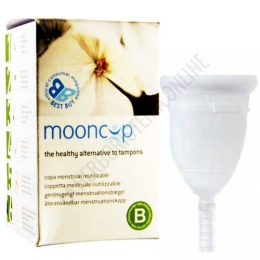 Copa Menstrual Mooncup talla B 43 x 50 mm.