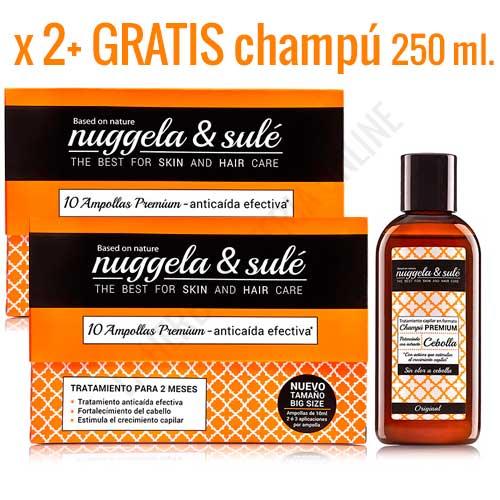 Pack Anticaída Intensivo 20 ampollas de 10 ml. Nuggela & Sule + Champú 250 ml. gratis | NUGGELA & SULE | Herbolario Online, Productos de Herboristería