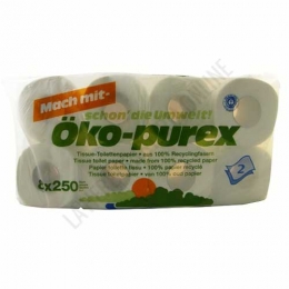 Papel higiénico 100% reciclado Öko-Purex 8 rollos
