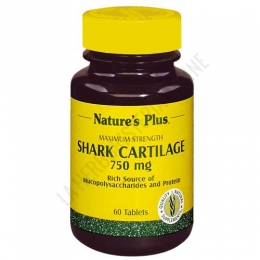 Cartílago de Tiburón 750 mg. Natures Plus 60 cápsulas