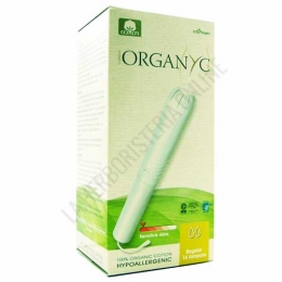 Tampones hipoalergénicos Organyc 100% algodón orgánico  regular 16 uds.
