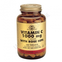 Vitamina C 1000 mg. con Rose Hips Solgar 100 comprimidos