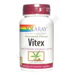 Vitex (sauzgatillo) Solaray 60 cápsulas