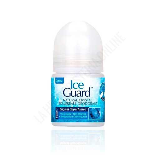 Desodorante natural mineral Ice Guard Optima en roll on 50 ml.