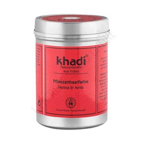 Henna y AMLA 100% natural tinte ayurveda ecolgico Cobrizo intenso Caoba Khadi 150 gr.