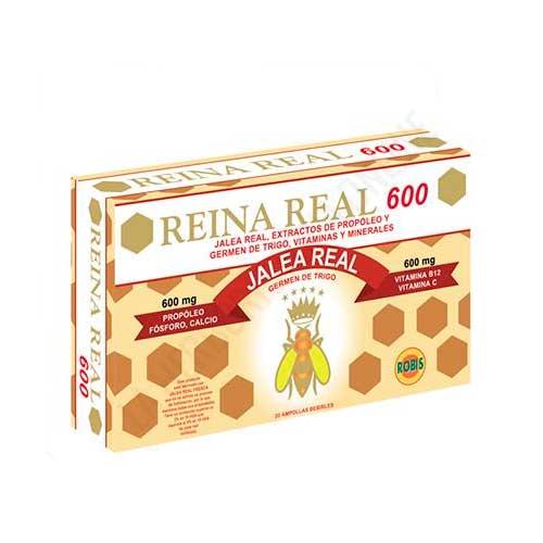 Reina Real 600 mg. Jalea Real Robis 20 ampollas