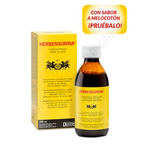Herbensurina concentrado para diluir sabor melocotón Deiters 250 ml.