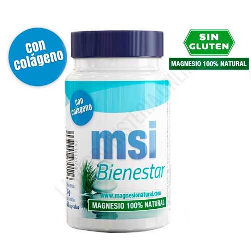Magnesio 100% natural con colágeno MSI Bienestar 60 cápsulas