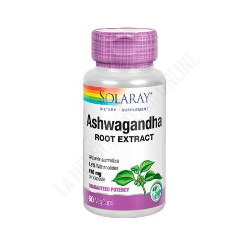 Ashwaganda Solaray 470 mg. 60 cpsulas - 