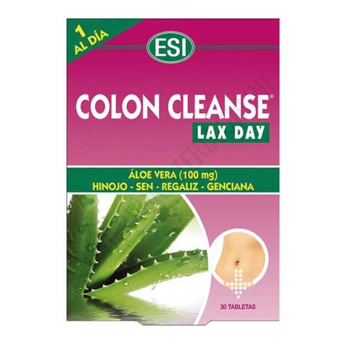Colon Cleanse Lax Day Aloe Vera Esi 30 comprimidos