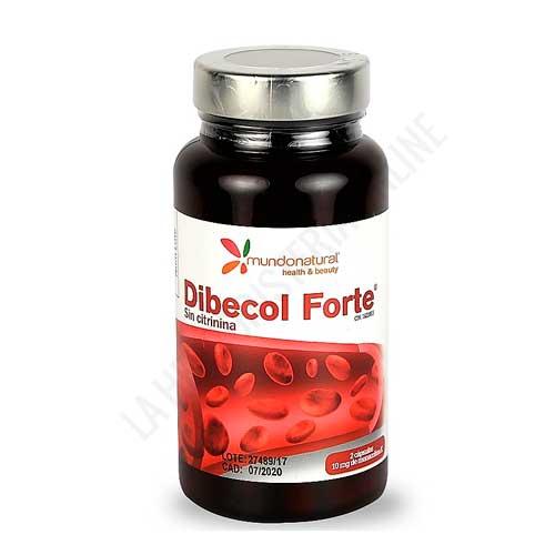 Dibecol Forte Mundonatural 60 cpsulas - Dibecol Forte de Mundonatural es un complemento a base de levadura de rroz rojo al 1,5% de Monacolina K, Cardo Mariano y Coenzima Q10, ideal para contribuir al mantenimiento de unos niveles normales de colesterol. SIN CITRININA (microtoxina).