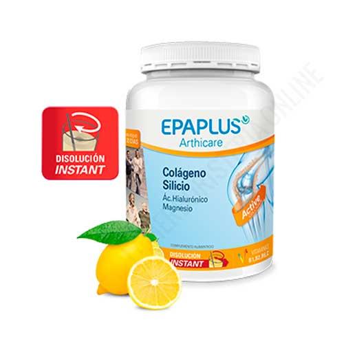Epaplus Arthicare Colágeno, Silicio, Ácido Hialurónico y Magnesio instant sabor limón 334 gr.