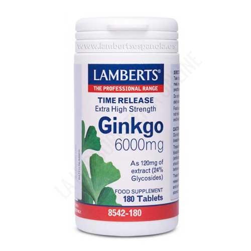 Ginkgo Biloba 6000 Alta Potencia Lamberts 180 comprimidos - 