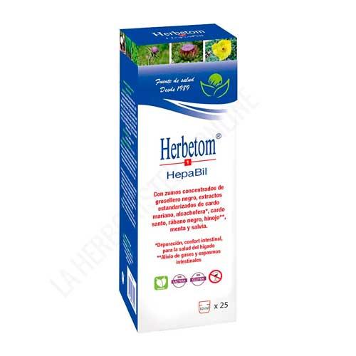 Herbetom 1 H-B Heptico Bioserum jarabe 250 ml. - Herbetom 1 HB de Bioserum es un preparado a base de zumo de cassis, cardo mariano, cardo santo, rbano negro y extractos vegetales que ayuda a la mejora de las funciones digestivas y hepticas.