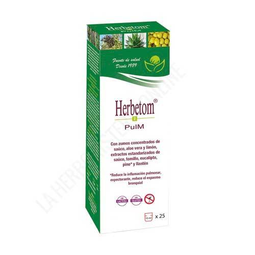 Herbetom 2 PM Pulmonar Bioserum jarabe 250 ml. - Herbetom 2 PM de Bioserum es un preparado a base de zumos concentrados de saco, aloe vera, limn y extractos vegetales que ayuda a la mejora de la funcin respiratoria, siendo til en caso de resfriados y procesos catarrales, tos, rinitis, faringitis y asma.