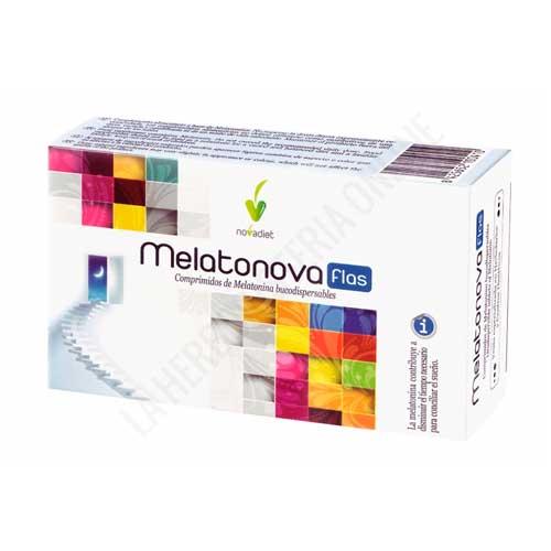 Melatonova Flas melatonina 1,95 mg. Novadiet 30 comprimidos bucodispensables