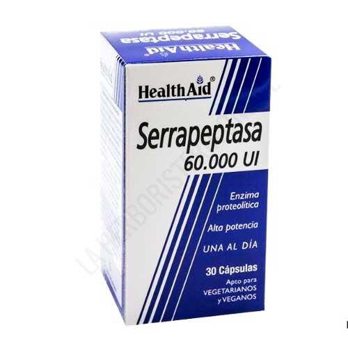 Serrapeptasa 60.000 ui Health Aid 30 cápsulas