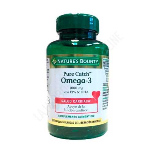  Pure Catch Omega 3 Aceite de Pescado 1000 mg. Natures Bounty 60 cpsulas - 