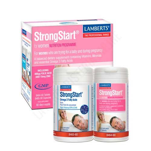 StrongStart para mujeres Lamberts 60 cápsulas + 60 comprimidos