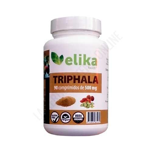 Triphala 500 mg. Elikafoods 90 comprimidos - Los comprimidos de Triphala de Elikafoods contienen un 98% de polvo de Triphala,  frmula a base de hierbas que se utiliza en la antigua ciencia del Ayurveda. La palabra Triphala se traduce como tres frutas, que son Amla (o Amalaki), Bibhitaki y Haritaki. Envase para 3 semanas.