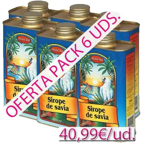 Sirope de Savia Madal Bal 1 litro pack 6 uds.