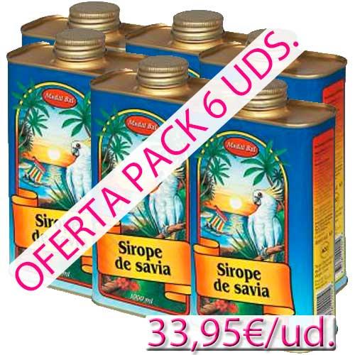 Sirope de Savia Madal Bal 1 litro pack 6 uds. - OFERTA 6 BOTELLAS de 1 LITRO SIROPE DE SAVIA MADAL BAL, aprovecha este Pack Ahorro. 