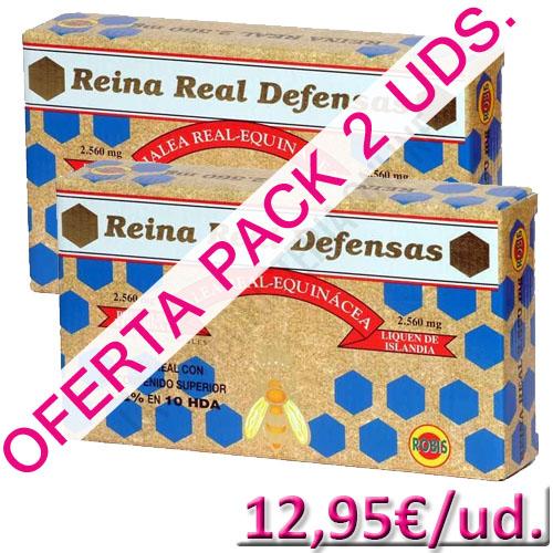 OFERTA  Pack 2 uds. Reina Real Defensas Jalea Real Robis 20 ampollas