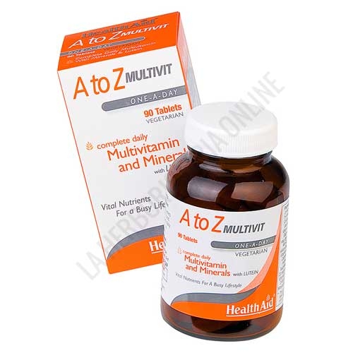 Multi A-Z Multivitamínico y Minerales Health Aid 90 comprimidos