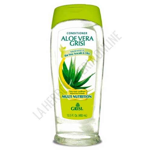 Acondicionador Aloe Vera, Aguacate y Olivo Grisi 400 ml.