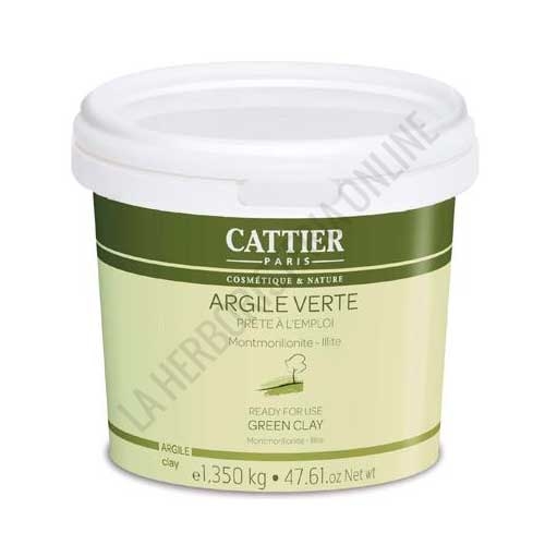 Arcilla verde lista para su uso Cattier cubo de 1,350 kg.