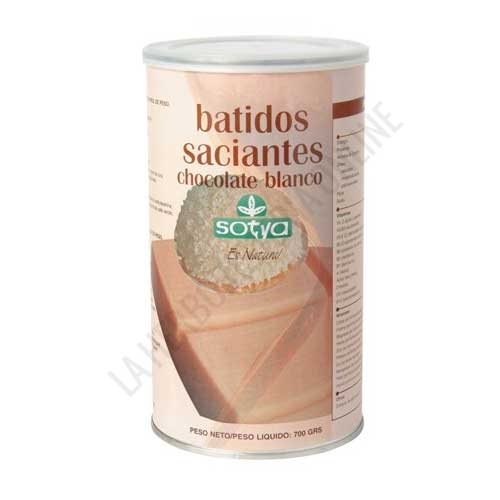 Batido Saciante sustitutivo sabor Chocolate Blanco Sotya 700 gr.