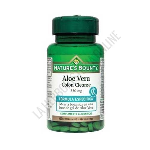 Aloe Vera Colon Cleanse 330 mg. Natures Bounty 60 comprimidos