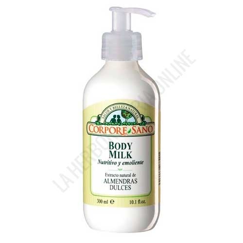 Body Milk con Almendras dulces Corpore Sano 300 ml.