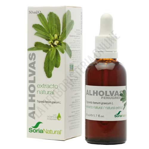 Extracto de Alholvas XXI  (Fenogreco) sin alcohol Soria Natural 50 ml.