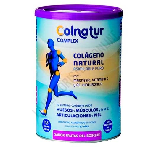 Colnatur Complex: Colageno, Magnesio, Vitamina C y Acido Hialuronico frutas del bosque 345 gr.