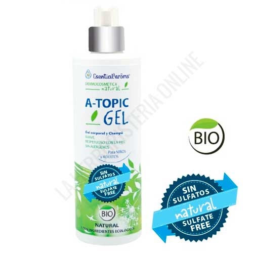Gel corporal y champ BIO piel atpica nios y adultos Atopic Gel Esential Aroms 400 ml.