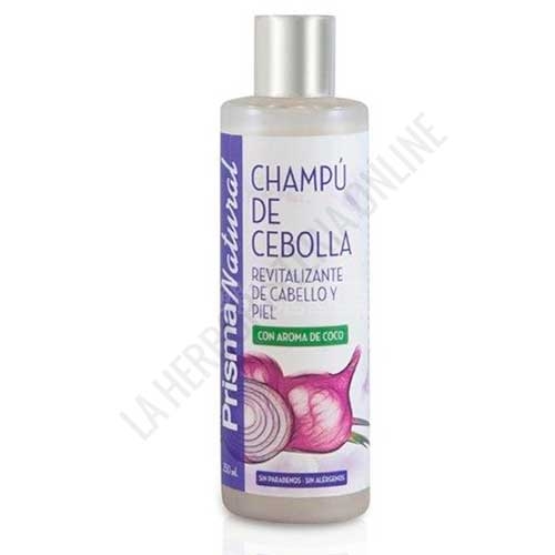 Champ Revitalizante de Cebolla con aroma de Coco Prisma Natural 250 ml.
