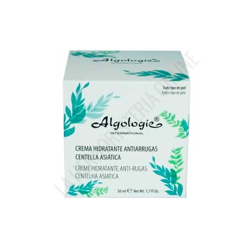 Crema Hidratante Antiarrugas piel seca Centella Asiática Algologie 50 ml.