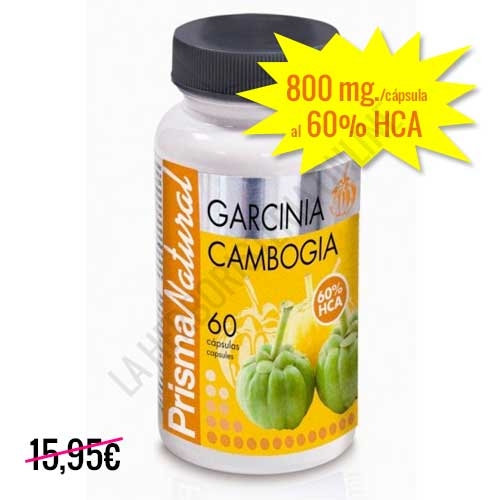 Garcinia Cambogia 800 mg. 60% HCA Prisma Natural 60 cápsulas